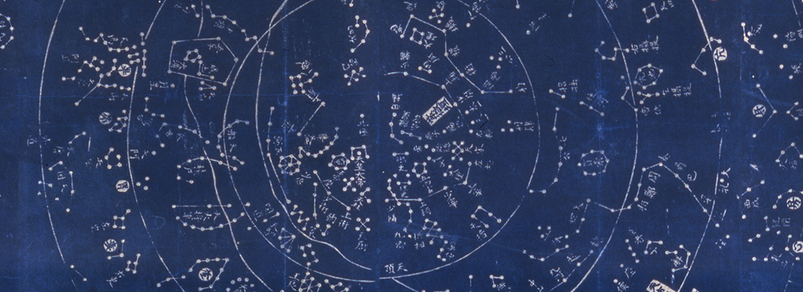 Zoomed in view of star chart